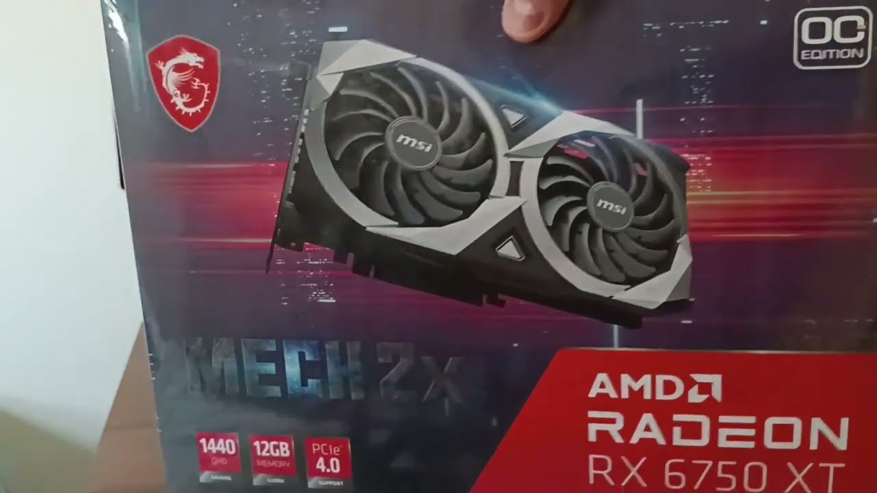 Unboxing MSI RX 6750 XT Mech 2x (PTBR) - YouTube
