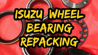 Isuzu DMAX 4x2 Wheel Bearing Repacking (English Subtitle)
