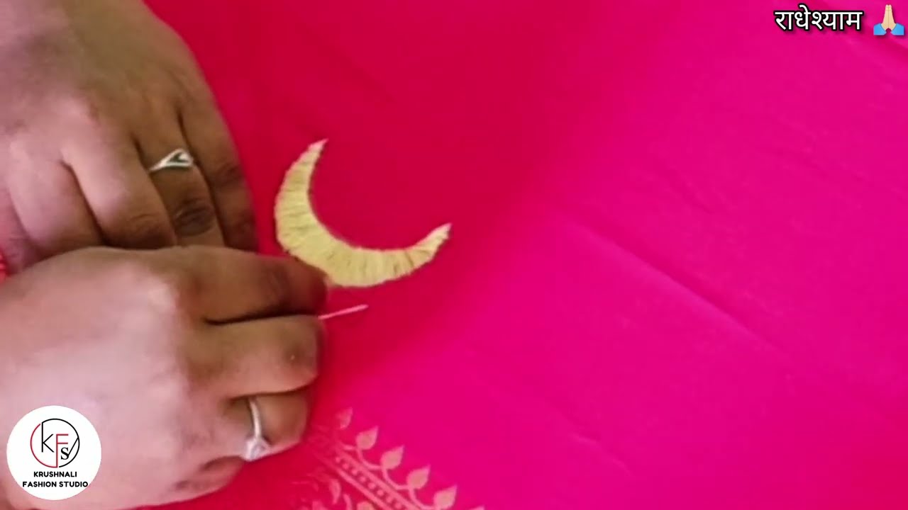 Candrakordesign | aari work | maggam work | चंद्रकोर   #blaujdesignnewimages @GruhiniTVallvideos