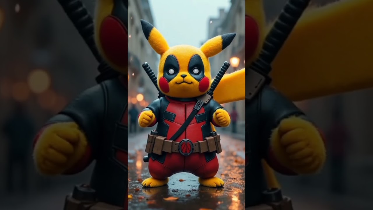 deadpool and pikachu fusion || The Ultimate AI Fusion 