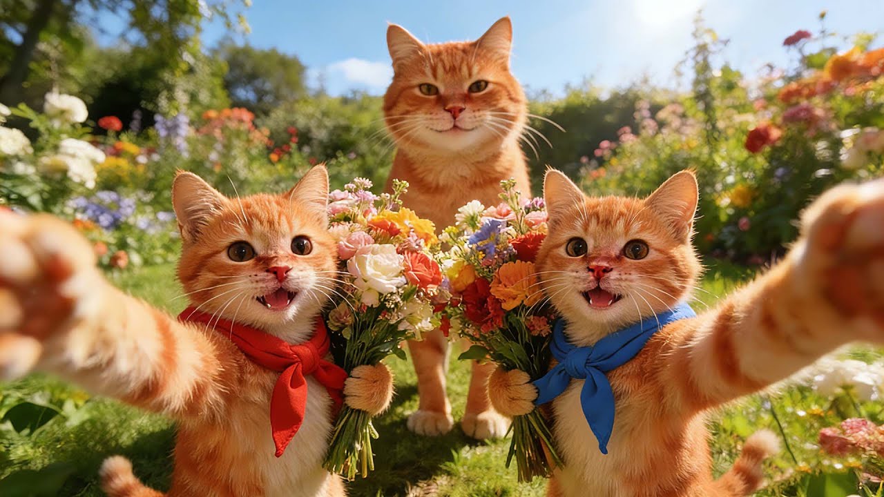 The stories of the orange cat family are all lighthearted, joyful, warm, and loving.