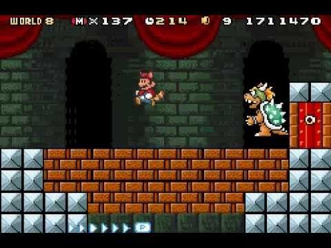 Super Mario Advance 4 Super Mario Bros 3 Mundo 8 Castillo De Bowser El Duelo Final