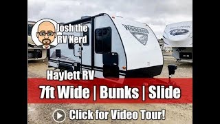 (SOLD)2019 Winnebago 2100BH Micro Minnie Ultralite Narrow Body Carpetless Dinette Slide Bunkhouse