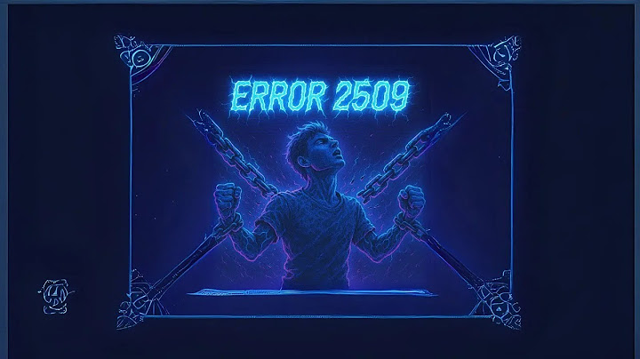 Danni - Error 2509 (Official Visualizer)
