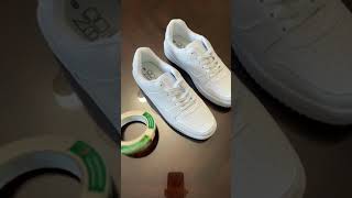 First Time Painting with Angelous Leather Paint | ASMR | How-To | Custom Air Force 1 Sneaker DIY
