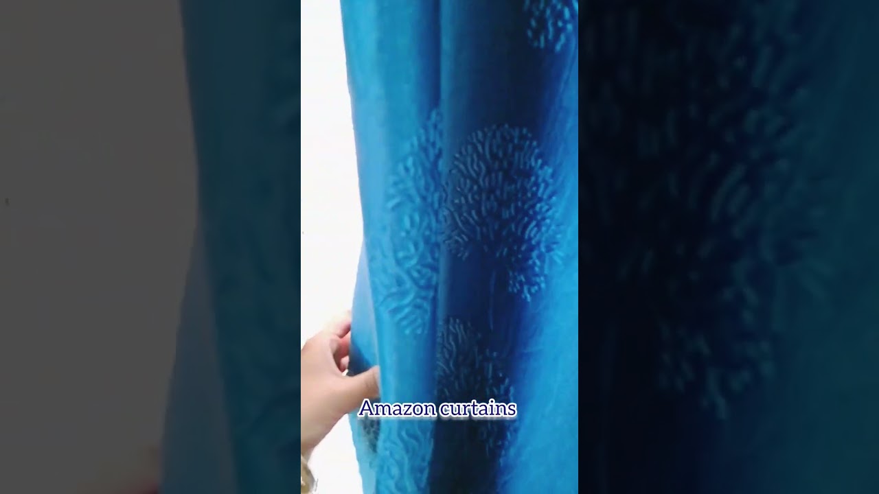 amazon curtains cream and aqua 