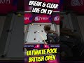 Clearance live on TV! #ultimatepool #shorts #youtubeshorts #viral #viralvideo #reel #fyp #pool #live