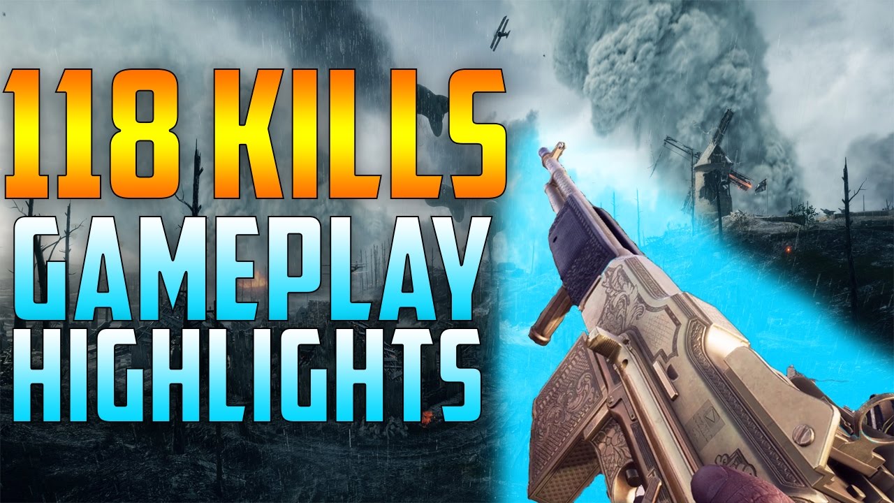 Battlefield 1: 118 KILLS - Operations on St. Quentin Scar (Gameplay Highlights)