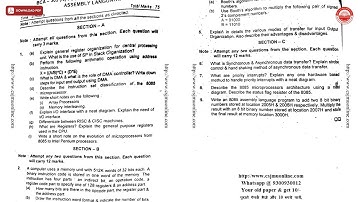 BCA 3RD SEM COMPUTER ARCHITECTURE AND ASSEMBLY LANGUAGE BCA N DEC 2015 | CSJMU
