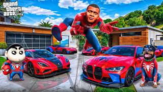 Franklin & Shinchan Found Spider-Man's Hidden Challenge 😱 | GTA 5 Malayalam