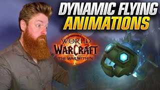 Testing Dynamic Flying on old Mounts in World of Warcraft: The War Within (Alpha)
