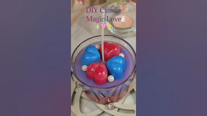 DIY Magic Love Candle ✨🩷🕯️ #craft #creative #candle #candlemaking #love #shortvideo #shorts #diy