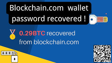 blockchain.com wallet password recover: 0.29 btc recovered