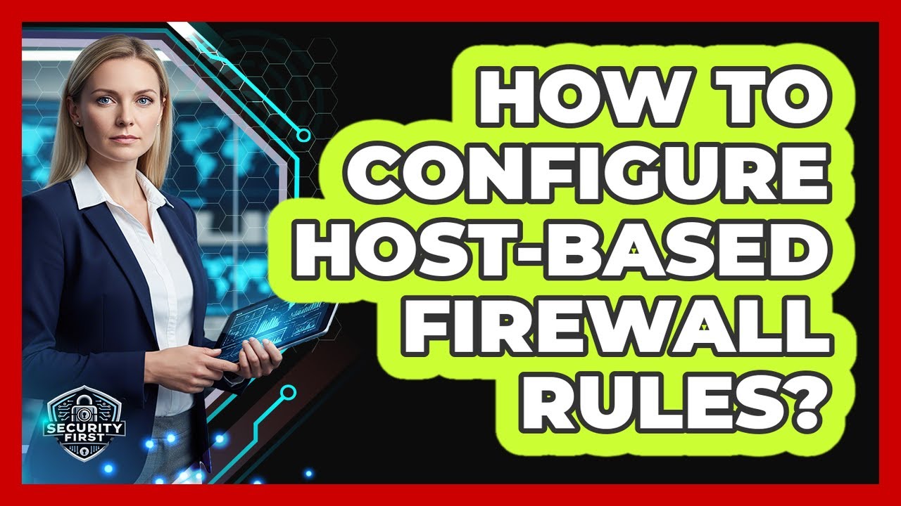 How To Configure Host-Based Firewall Rules?