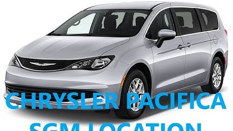 Chrysler Pacifica SECURITY GATEWAY MODULE location and connection with Autel