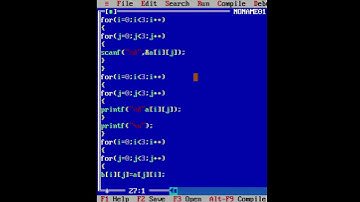 Transpose of Matrix in c programming using array #shorts #trending #video #c program #matrix