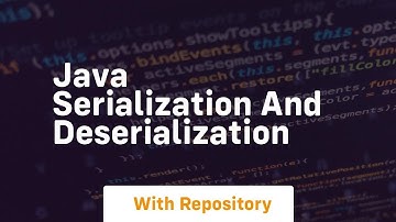 java serialization and deserialization