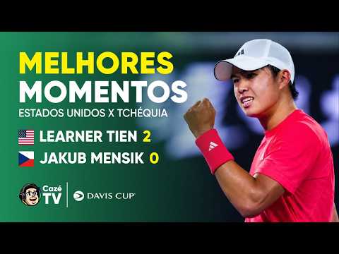 MELHORES MOMENTOS: JAKUB MENSIK X LEARNER TIEN |  TCHÉQUIA X ESTADOS UNIDOS | COPA DAVIS 2026