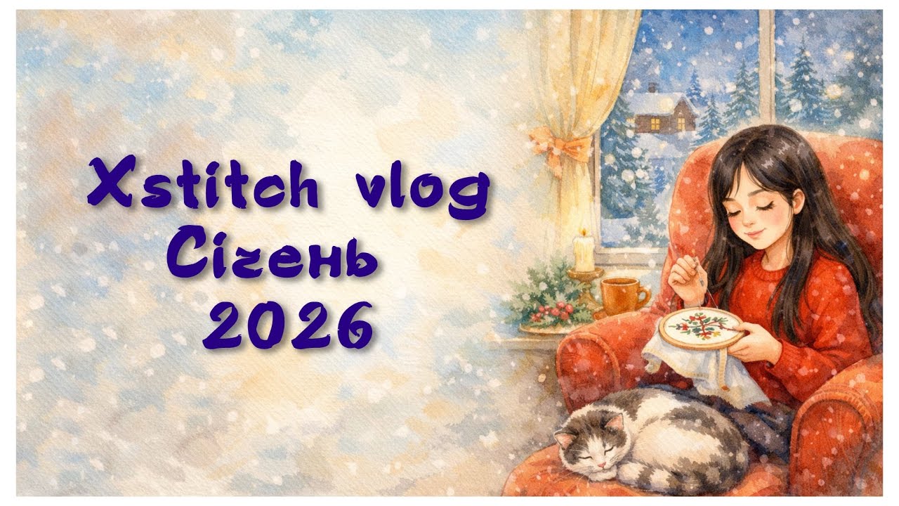 366. Вишивка хрестиком. Січень 2026. 3 старти (Lelia, Dimensions, Mill hill) покупки. Xstitch vlog.