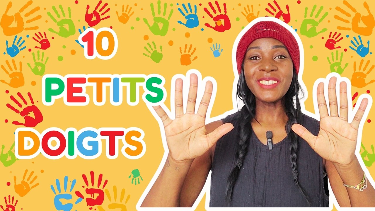 ✨🎶 10 PETITS DOIGTS 🖐🏻🖐🏽🖐🏿 | Je mime avec vous ! Comptine à gestes enfants (2-5 ans) 👶💃✨French Rhyme