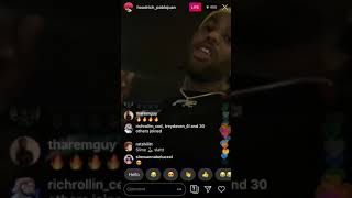 Hoodrich Pablo Juan On Instagram Live Previewing DMV !!!