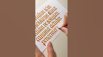 Gotik Kaligrafi | Gothicized Italic - Pilot Parallel Pen