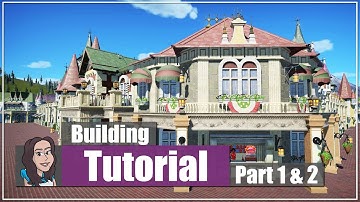 How to build a Main Street Corner building | Planet Coaster Tutorial | Part 1 and 2