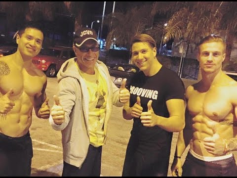 Chest Day à Gold's Gym Feat Prooving et rencontre avec Jean Claude Van Damme fitland