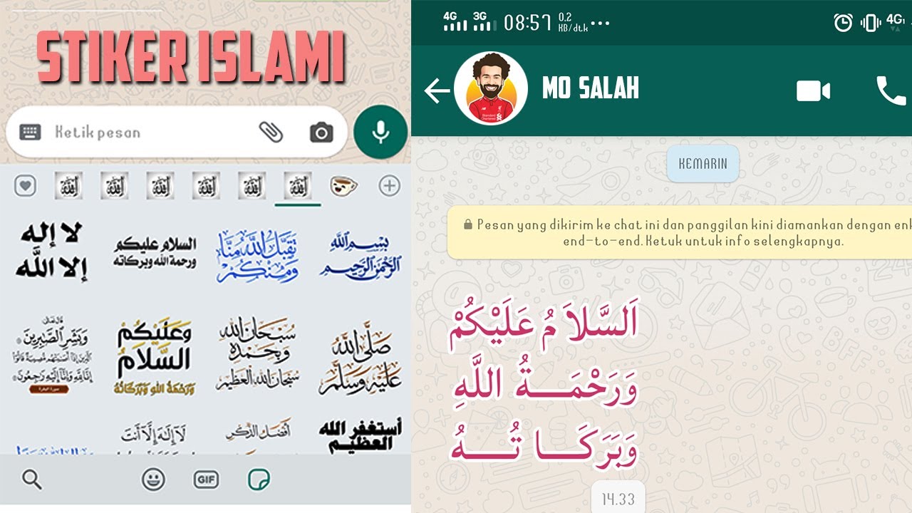 Cara Menambahkan Stiker Islami Di Whatsapp Youtube