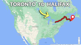 Toronto to Halifax Canada Road Trip: COMPLETE Drive Timelapse 4K