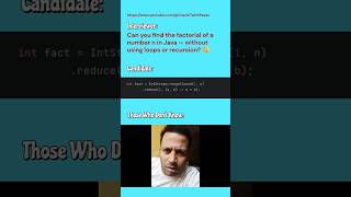 🔥Factorial without loop without recursion #ytshorts #shorts #ytshortsindia