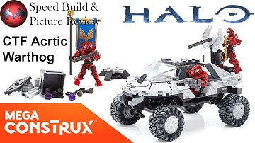 Halo - CTF Arctic Warthog - Mega Construx Speed Build and Picture Review