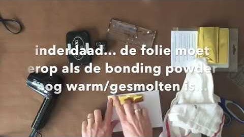 No Minc - foil with heattool - Scrapbooking process video - #tutorial