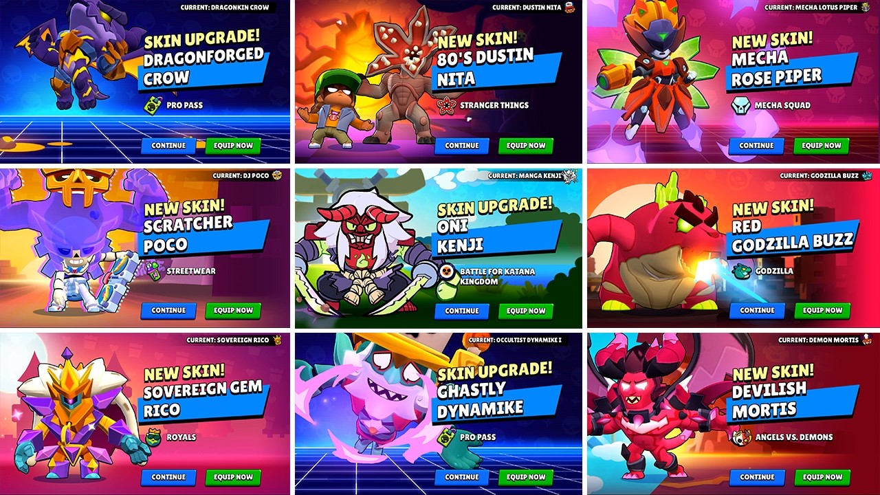 All Hypercharge Skins Animations in Brawl Stars - YouTube