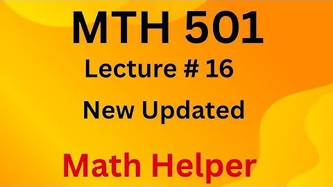 MTH 501 lecture number 16 | MTH501 short lecture number 16 | Linear algebra lecture 16