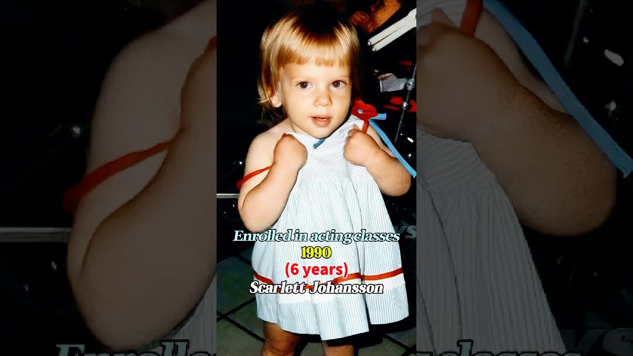 🎬 Scarlett Johansson: From Child Star to Hollywood Powerhouse#hollywood #funny #shorts #star#black
