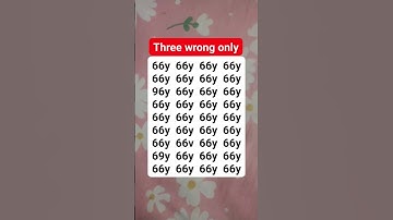 Three wrong only #brainteaser #search #find #shortvideo
