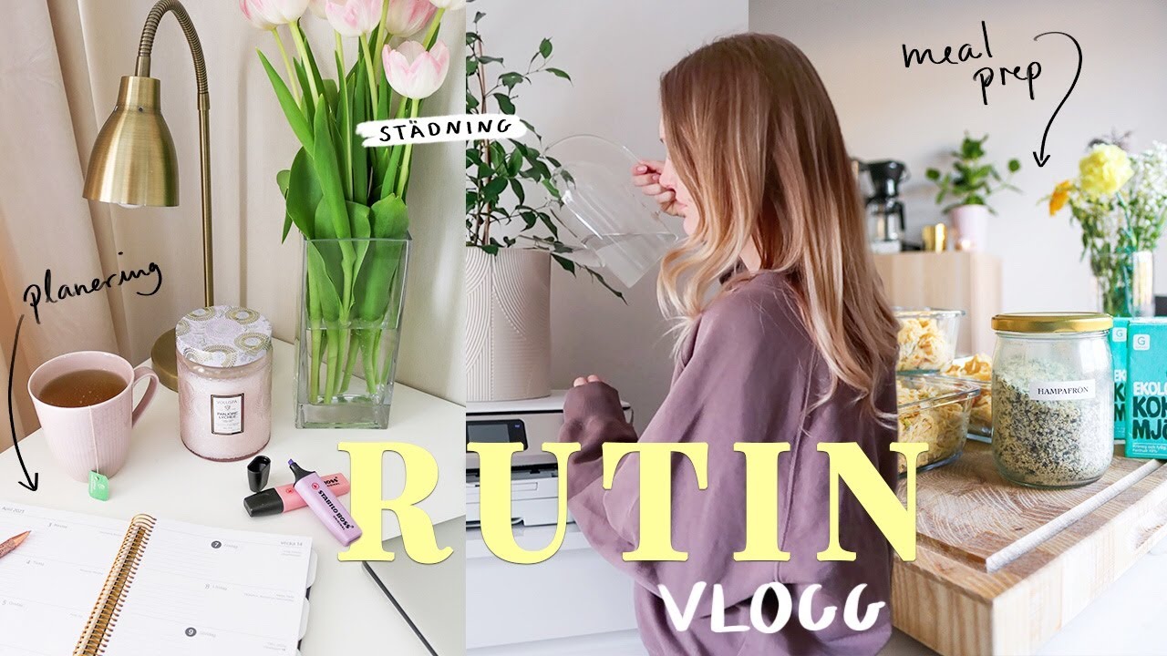 Produktiv SÖNDAGSRUTIN!! Meal prep, städning & planering inför veckan