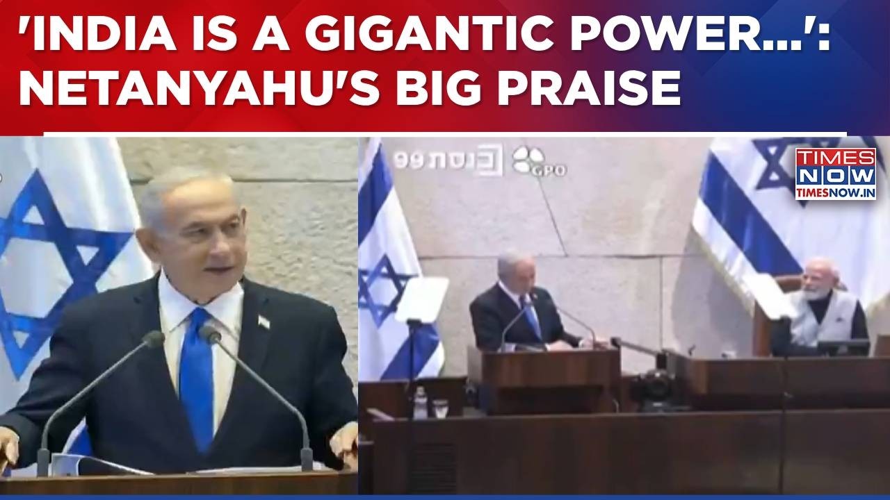 Netanyahu Praises Modi & India In Knesset: 'You Stood Next To Israel, You Stood By & For Israel'