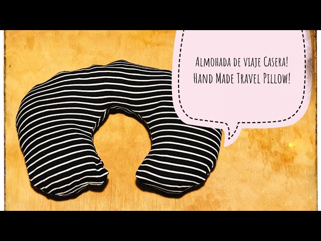 Aprende hacer una almohada de cuello para viaje con patrón incluido 