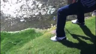 EPIC GOLF FAIL.   Very Funny. Not the same when Tiger Woods does it.
