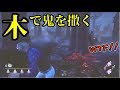 木でチェイスするしょこ【2018_07_09】