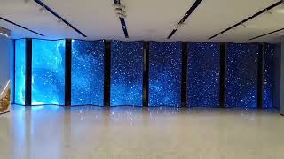 14-Column Kinetic LED Folding & Rotating Screen | Advanced Mechanical Display