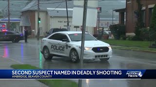 Ambridge police searching for second suspect in fatal shooting