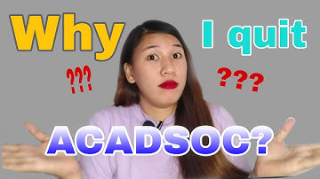 WHY I QUIT ACADSOC !!! [ HONEST REVIEW]