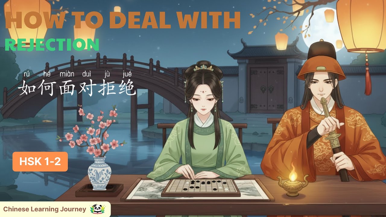 [HSK 1-2] 如何面对拒绝 - How To Deal With Rejection | Practice Listening To Chinese Podcast