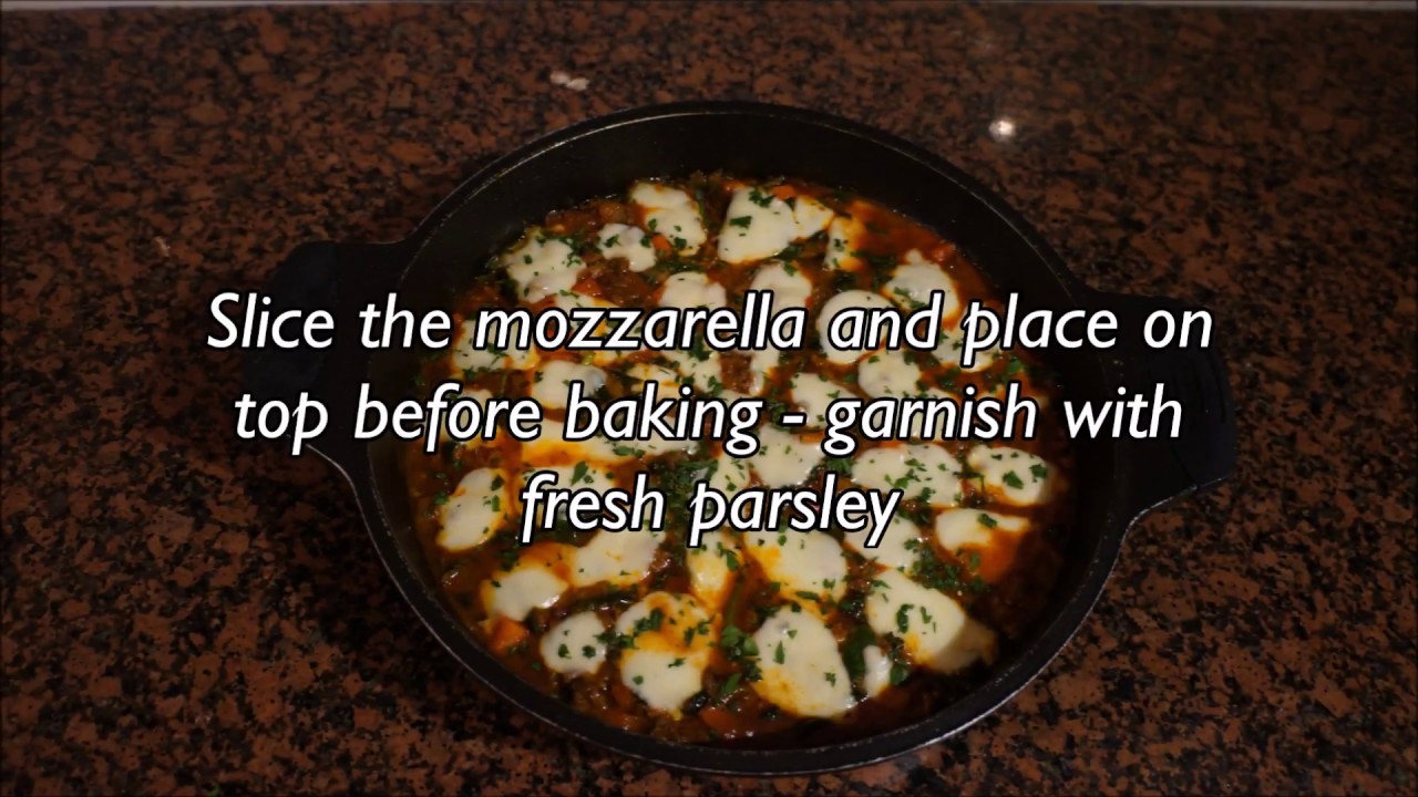 Mince, Spinach & Mozzarella Bake YouTube
