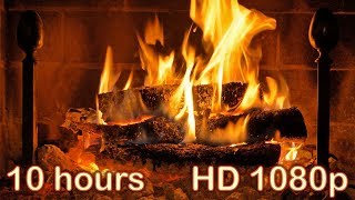 ✰ 10 HOURS ✰ Fireplace Burning ☆ NO ADS ☆ HQ fireplace sound ✰ Sleep Sounds with Relaxing Fireplace