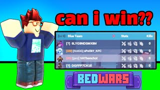ACCIDENTALLY Queing Ranked... Can I WIN (Roblox Bedwars Ranked)