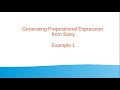 Generating propositional expression from story with truth table